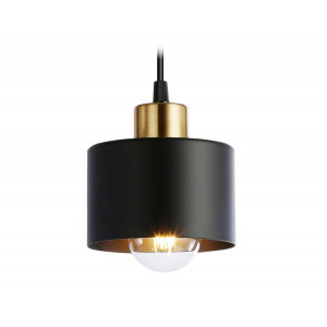 Подвесной светильник в стиле лофт BK/BS черный/латунь E27 max 40W D120*940 TR8113