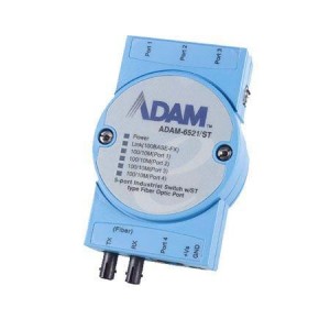 ADAM-6521/ST-AE, Модули сети Ethernet  5-port Switch w/1 M-Mode ST Type Fiber Port