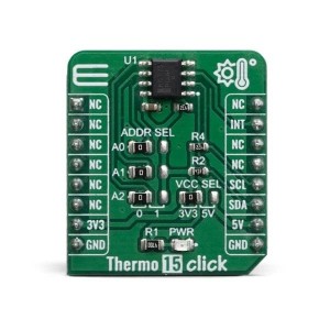 MIKROE-3658, Инструменты разработки температурного датчика Thermo 15 click