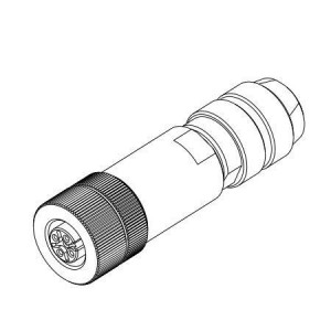 6-2271117-2, Цилиндрические метрические разъемы M12 FEMALE A CODE 12P PG9 SHIELDED(AU)