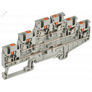 Колодка клеммная CP-ML 3 ур. 2,5мм2 серая YCT23-00-3-K03-002