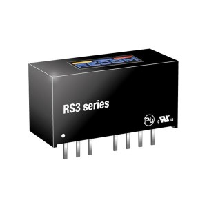 RS3-4805S/H3, Преобразователи постоянного тока в постоянный с изоляцией 3W DC/DC 3kV REG 2:1 36-72Vin 5Vout