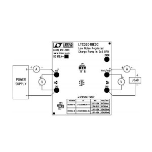 DC916A-A, Средства разработки интегральных схем (ИС) управления питанием LTC3204BEDC-5 Low Noise Regulated, Charge Pump