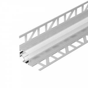 ARH-DECORE-S12-INT-2000 ANOD внутренний, Алюминиевый анодированный угловой профиль для светодиодных лент и линеек, под строительную отделку или плитку. Фиксируется при помощи строительной смеси. Декоративная контурная подсветка внутренних углов стен и конструкций.