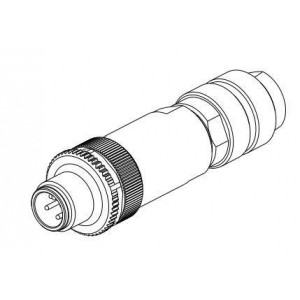 6-2271111-2, Цилиндрические метрические разъемы M12 MALE A CODE 12P PG9 SHIELDED(AU)