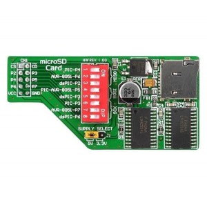 MIKROE-448, Средства разработки интегральных схем (ИС) памяти MICROSD CARD ADAPTER BOARD