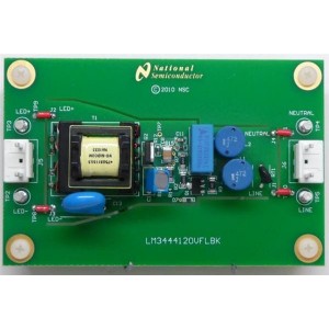 LM3444-120VFLBK/NOPB, Средства разработки схем светодиодного освещения  LM3444-120VFLBK EVAL BOARD