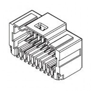 203567-3007, Проводные клеммы и зажимы PicoClasp Hdr SMT DR RA 30CKT W/PL Au0.76