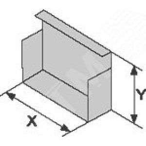 Заглушка для лотка TC 50х50 37240