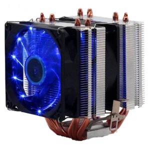 RAPID-135-6, Системы охлаждения для ЦП и чипов Rapid CPU Cooler, 120x117x135mm, Heat Pipe: 6, 3-Pin Interface, Thermal Resistance 0.15 C/W, 2 LED Light Fans: 92x92x25mm, 12VDC, 2000RPM