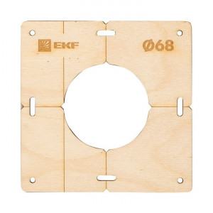 Шаблон для подрозетников c 1 отв. диам. 68 мм Expert sh-d68-1