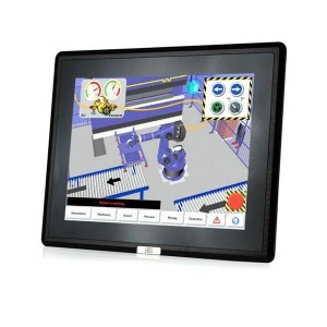 DM-F15A/PC-R30, Модули визуального вывода 15" 450 cd/m XGA LCD monitor, Aluminum die casting front panel, Black color, W/ USB projected capacitive touch screen, 9 36V DC input, R30