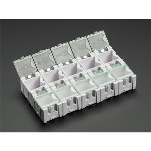 431, Принадлежности Adafruit  Tiny Modular Snap Boxes White 10 pack