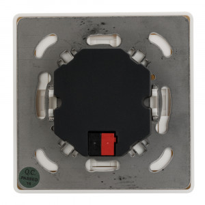 Панель Knob SR-KN0100-IN White (KNX, DIM) 023844, Универсальная многофункциональная встраиваемая настенная панель для систем KNX. 1 клавиша, светодиодная индикация. Материал - пластик. Цвет корпуса - белый. Питание от шины KNX DC 21-30V. Габариты 86х86х45 мм.