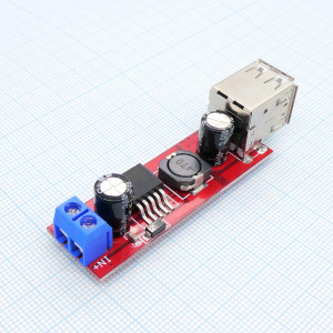 i04-DC-DC вх.6-40В; вых. 2*5В 3А, 2*USB, понижающий преобразователь