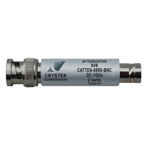 CATTEN-08R0-BNC, Аттенюаторы - межкомпонентные соединения DC-1GHz Atten. 8dB BNC 50 Ohm 2 watts