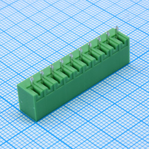 15EDGVC-3.5-10P-14-00ZH, Разъемный клеммный блок на плату, 10 контактов. Серия 15EDGVC-3.5