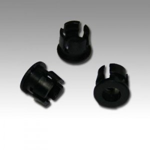 C-101, LED Mounting Hardware LED Holder Clip 3mm Nylon Black