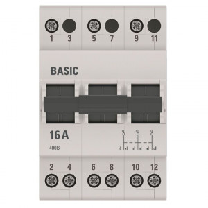 Трехпозиционный переключатель 3P 16А Basic