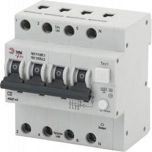 Автоматический выключатель дифференциального тока PRO NO-902-23 АВДТ 63 3P+N C32 300мА тип A Б0031873