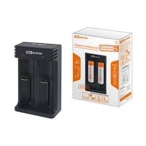Зарядное устройство для литиевых аккумуляторов ION2 (0.5/1A, 2 слота, 10440/18650/26650), USB, SQ1702-0113