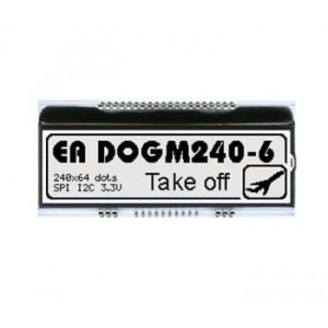 EA DOGM240W-6, Светодиодная подсветка 240x64, UC1611s black&white positive
