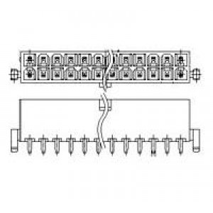 2-1775099-1, Электропитание платы ATX PWR CONN 2 BDLK 6 POS