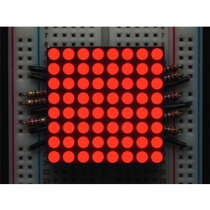 455, Принадлежности Adafruit  Small 8x8 Bright LED Red Matrix