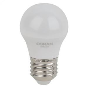 Лампа светодиодная LED 7Вт Е27 2700К 600Лм шар 220В (замена 60Вт) OSRAM 4099854186516