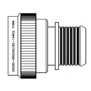 R85049/82-12W03, Круговой мил / технические характеристики корпусов разъемов STR BACKSHELL SZ 12 SELF-LOCKING BAND