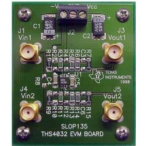 THS4032EVM, Средства разработки интегральных схем (ИС) усилителей THS4032 Hi-Spd Amp Eval Mod