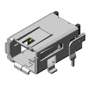 DZ02R008NC1R400, Соединители для ввода/вывода Mini I/O Industrial Recept 400 pc reel
