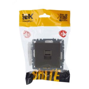 Розетка компьютерная СП RJ45 кат.5E BRITE РК10-БрШ шампань BR-K10-1-K37