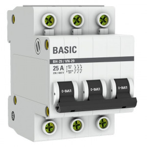 Выключатель нагрузки 3P 25А ВН-29 Basic SL29-3-25-bas