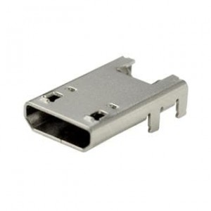 UJ2-MIBH-4-SMT-TR, USB-коннекторы USB 2.0 micro B jack 5 pin Horizontal SMT