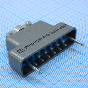 РП10-11 ЛП-П-О вилка с/к, Соединитель  низкочастотный, прямоугольный, внутреннего монтажа