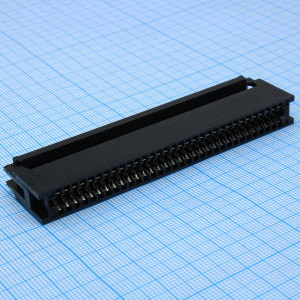 DS1060-01-640B, Разъем IDC розетка на плоский шлейф 64 контакта (2x32), шаг 2.54мм
