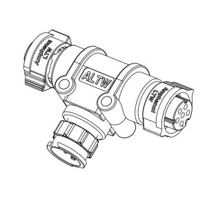 AB-CB-060606-MFF-TQ001, РЧ адаптеры - Т-образные X-LOK T-ADAPT C SIZE 6P MFF 10A