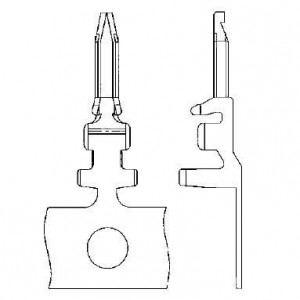 DF4-2428PCF(05), Проводные клеммы и зажимы 24-28 AWG MALE CONTACT TIN REEL