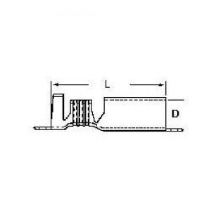 19723-4203, Клеммы .180 RECEP STRIP PLT 6M/REEL (197234203)