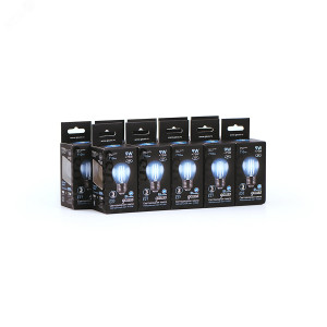 Лампа светодиодная филаментная Black Filament 9Вт P45 шар 4100К нейтр. бел. E27 710лм 105802209