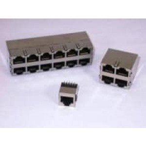 A00-216-660-450, Модульные соединители / соединители Ethernet 1X2 RIGHT ANGLE UNSHIELDED