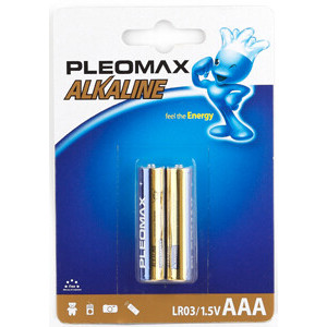 Батарейки Pleomax LR03-2BL Alkaline (20/400/19200) (кр. 2шт) [C0008045]