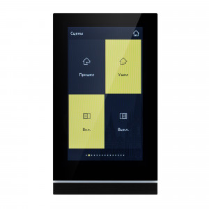 INTELLIGENT ARLIGHT Панель сенсорная KNX-113-51-MULTI-V5-IN (20-30V) 031738, Многофункциональная встраиваемая настенная панель стандарта KNX с цветным сенсорным IPS дисплеем 5.1”. До 16 слайдов, на каждом до 8 элементов управления. Виджеты для RGBW, MIX (CCT), климатики, мультимедиа. Встроенный датчик температуры.