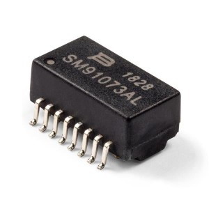 SM91073AL-E, Трансформаторы звуковой частоты / сигнальные трансформаторы 10/100 BASE-T Single Port 16PIN +125 AEC-Q200