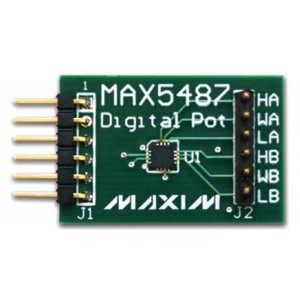 MAX5417LEVCMODU, Средства разработки цифровых потенциометров Evaluation Kit/Evaluation System for the MAX5417_, MAX5418_, MAX5419_