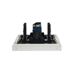 FORTE&PIANO Розетка компьютерная RJ45 кат.6 FP231 белый IEK FP-K10-2-K01