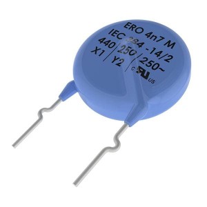 C987U103MYVDCA7317, Защищенные конденсаторы 400/250V .01uF Y5V 20% LS=7.5mm