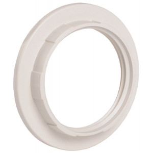 Кольцо абажурное КП27-К02 пластик Е27 белый (инд. пак.) EKP10-01-02-K01