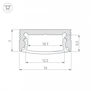 Профиль SL-SLIM-H7-2000 WHITE 037111, Алюминиевый профиль для светодиодных лент и линеек. Цвет - белый RAL9003 (порошковая окраска). Габаритные размеры (LхWхH): 2000x16x7 мм. Ширина площадки для ленты 10 мм. Экраны, заглушки и другие аксессуары приобретаются отдельно. Цена за 1 метр.